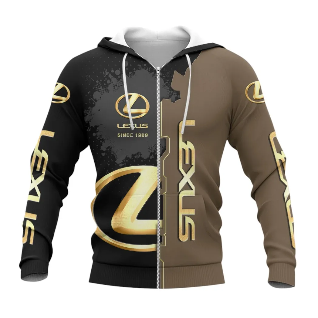 lexus hoodie mit reiverschluss allover druck hoodie lexus fan car44021725052 3