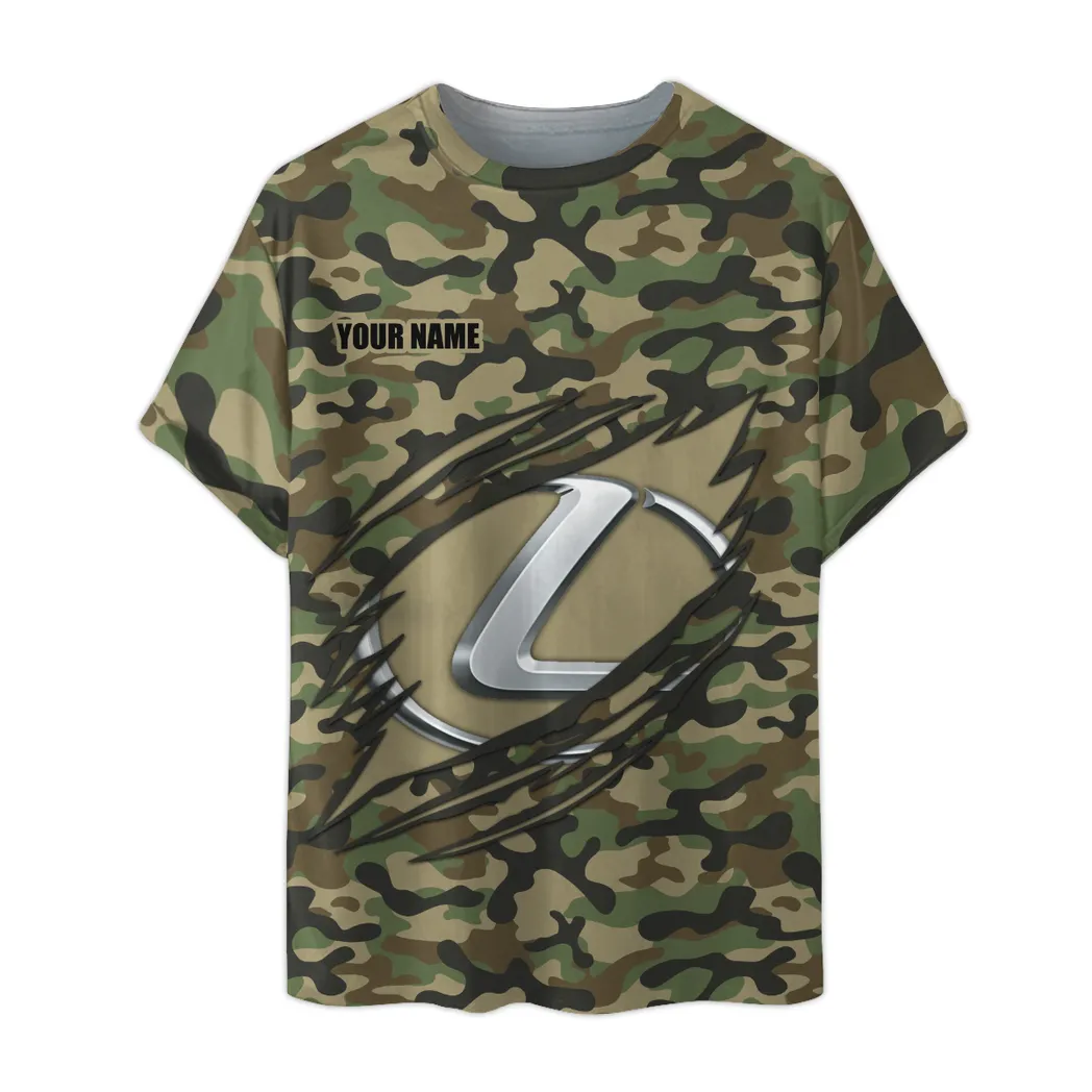 lexus t shirt im camouflage stil oversized hemd car210040825716 lfrz6