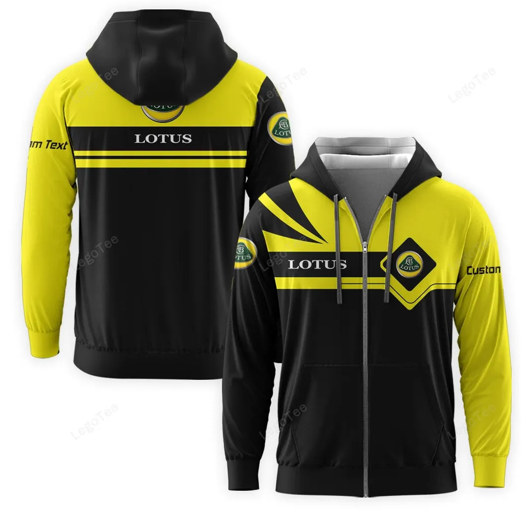 Lotus Hoodie mit reißverschluss, Allover-Druck Hoodie Lotus Fan CAR9803032545