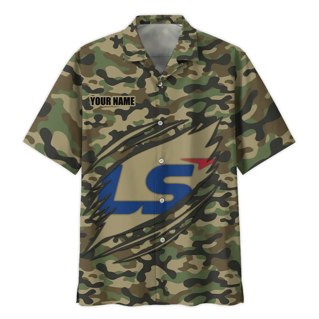 ls tractor hawaiihemd im camouflage stil oversized car210040825718