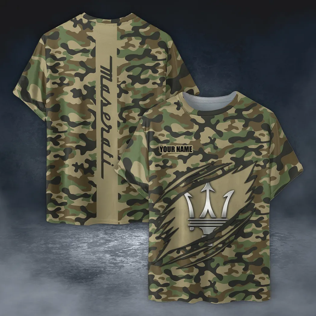 maserati t shirt im camouflage stil oversized hemd car210040825719 c2kup