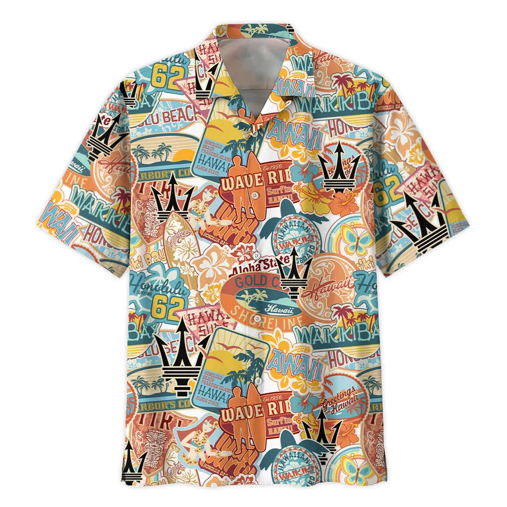 Maserati Vintage Hawaiian Shirts For Men, Geschenk für Maserati Fan CAR202031225366