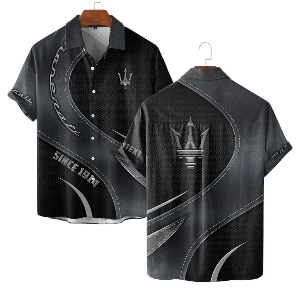 Maserati Vintage Hawaiihemd, Geschenk für Maserati Fan CAR17102252535