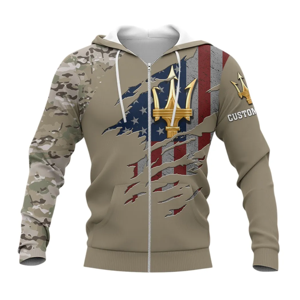 maserati zipper hoodie car46021725064 gift for maserati fan yp2aa