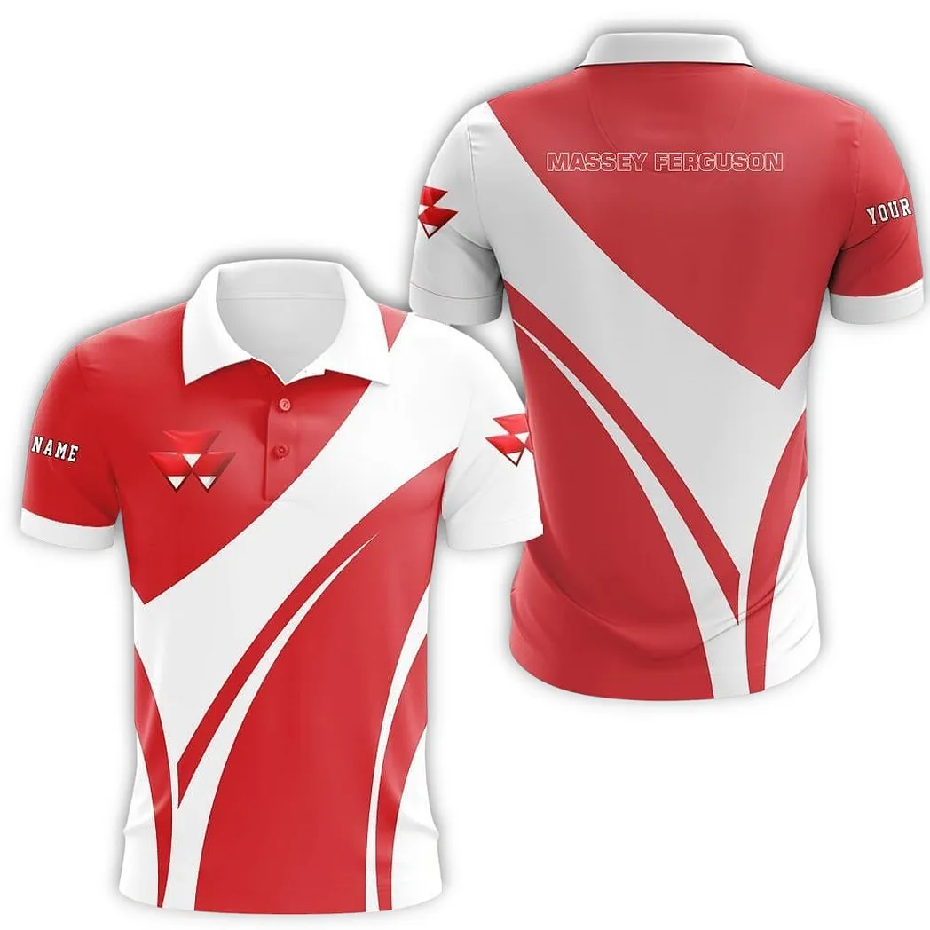 Massey Ferguson Personalisiertes Poloshirt, Geschenk für Männer CAR73021525731-2