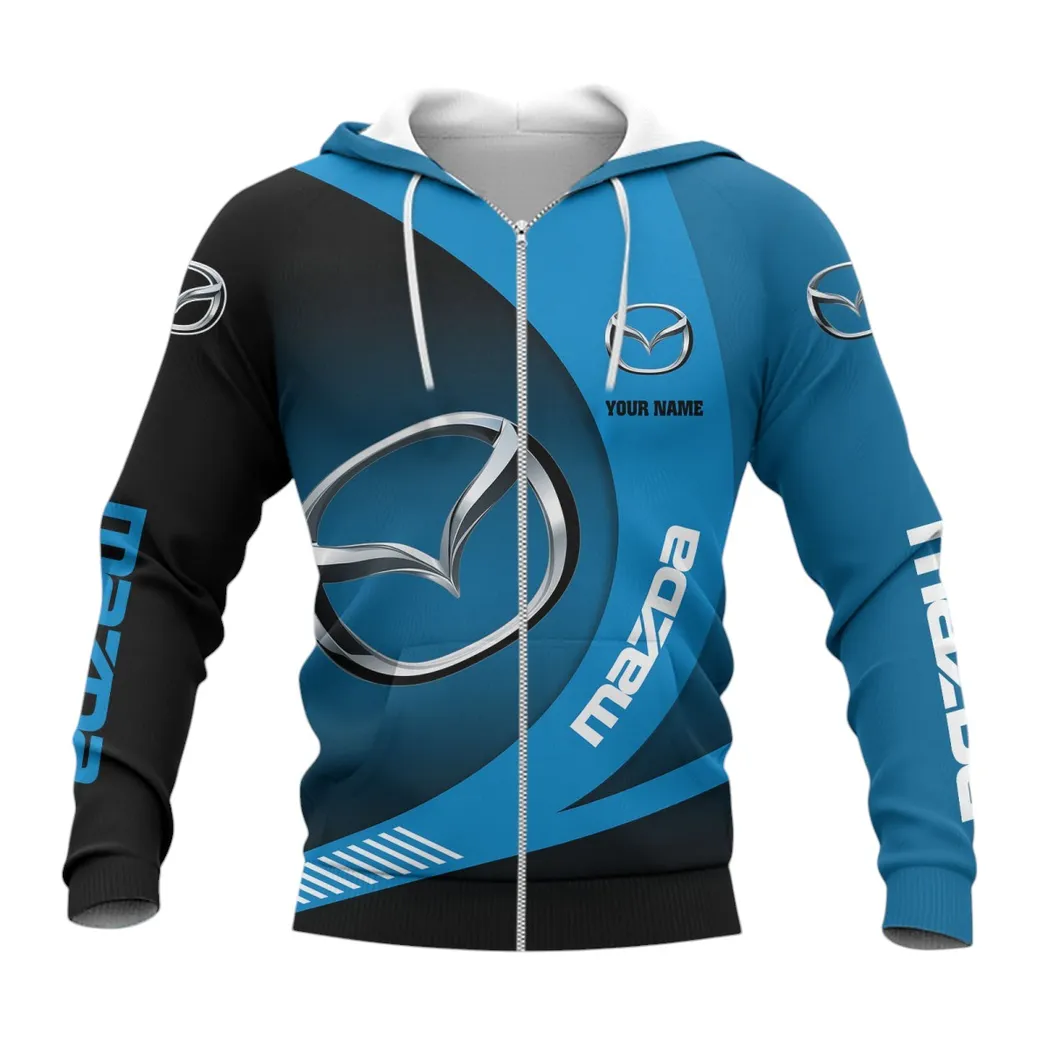 mazda hoodie mit reiverschluss allover druck hoodie mazda fan car7402222543 q5myp