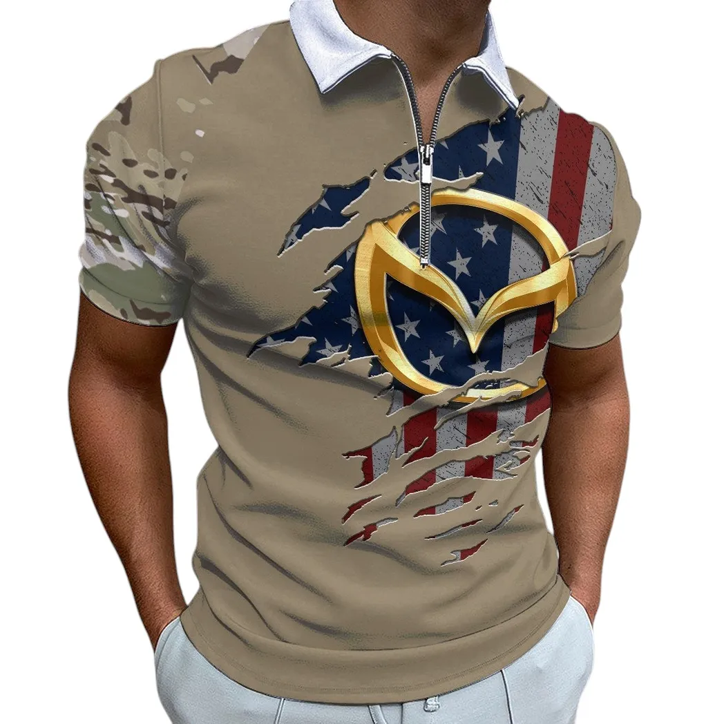 Mazda Poloshirt mit Reißverschluss, Geschenk für Mazda Fan CAR340213049-1