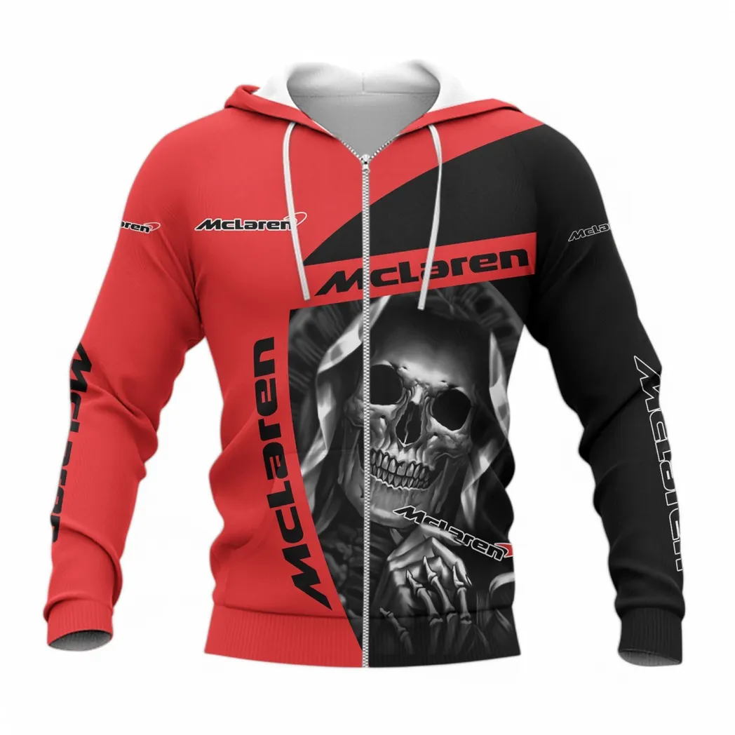 McLaren Hoodie mit reißverschluss, Allover-Druck Hoodie McLaren Fan CAR6702212585