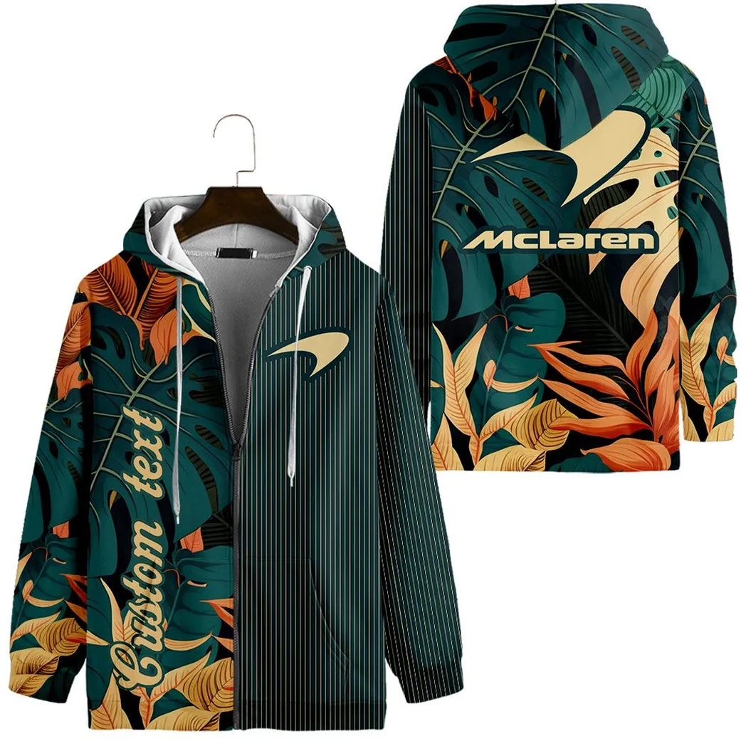 Mclaren Vintage Hoodie mit reißverschluss, All-over-print Hoodie CAR434041725294