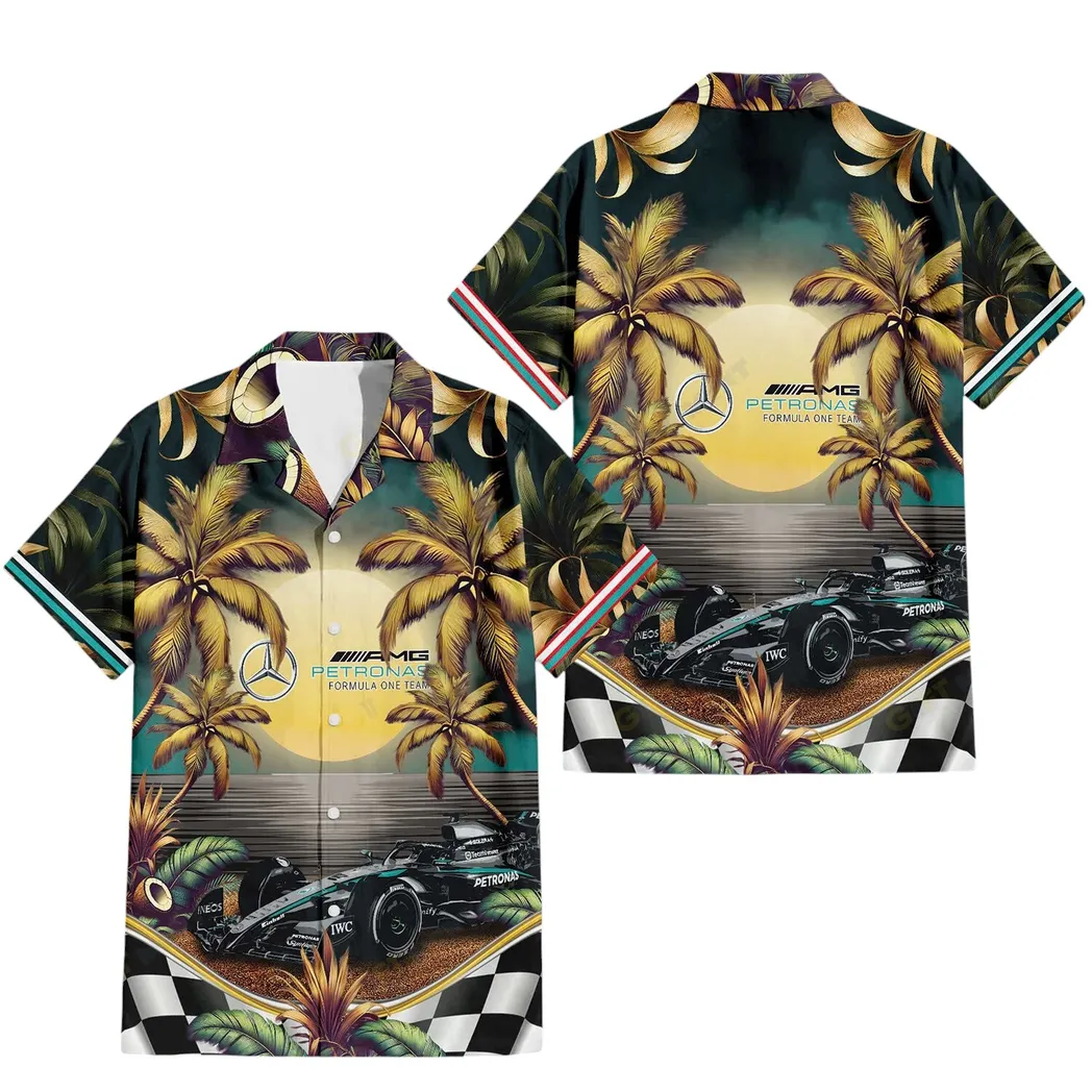 mercedes amg petronas f1 hawaiian shirt all over print hawaiian shirt mercedes amg car40804082500 l3gee