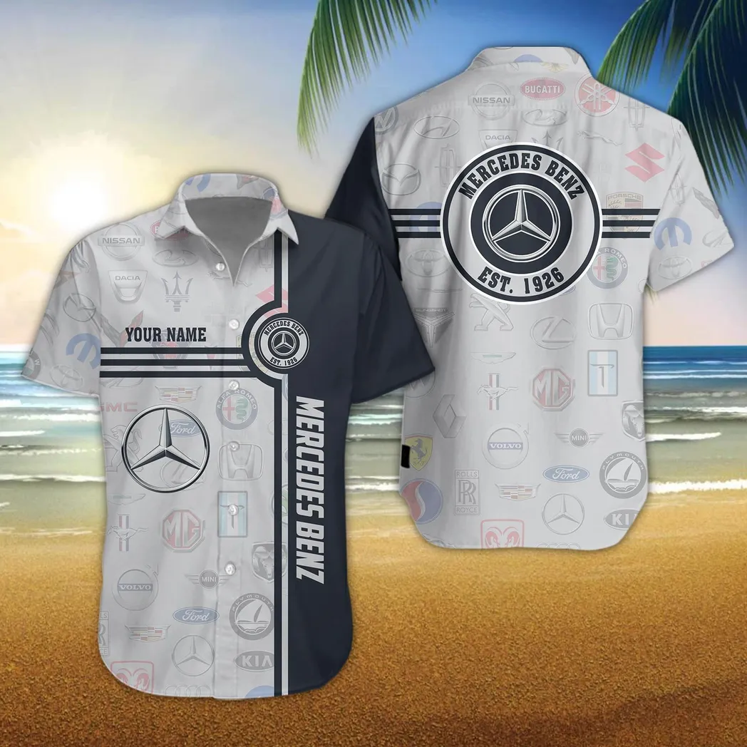 mercedes benz hawaiihemd fr mnner all logo geschenk fr mercedes benz fan car174022525051 8uqdi