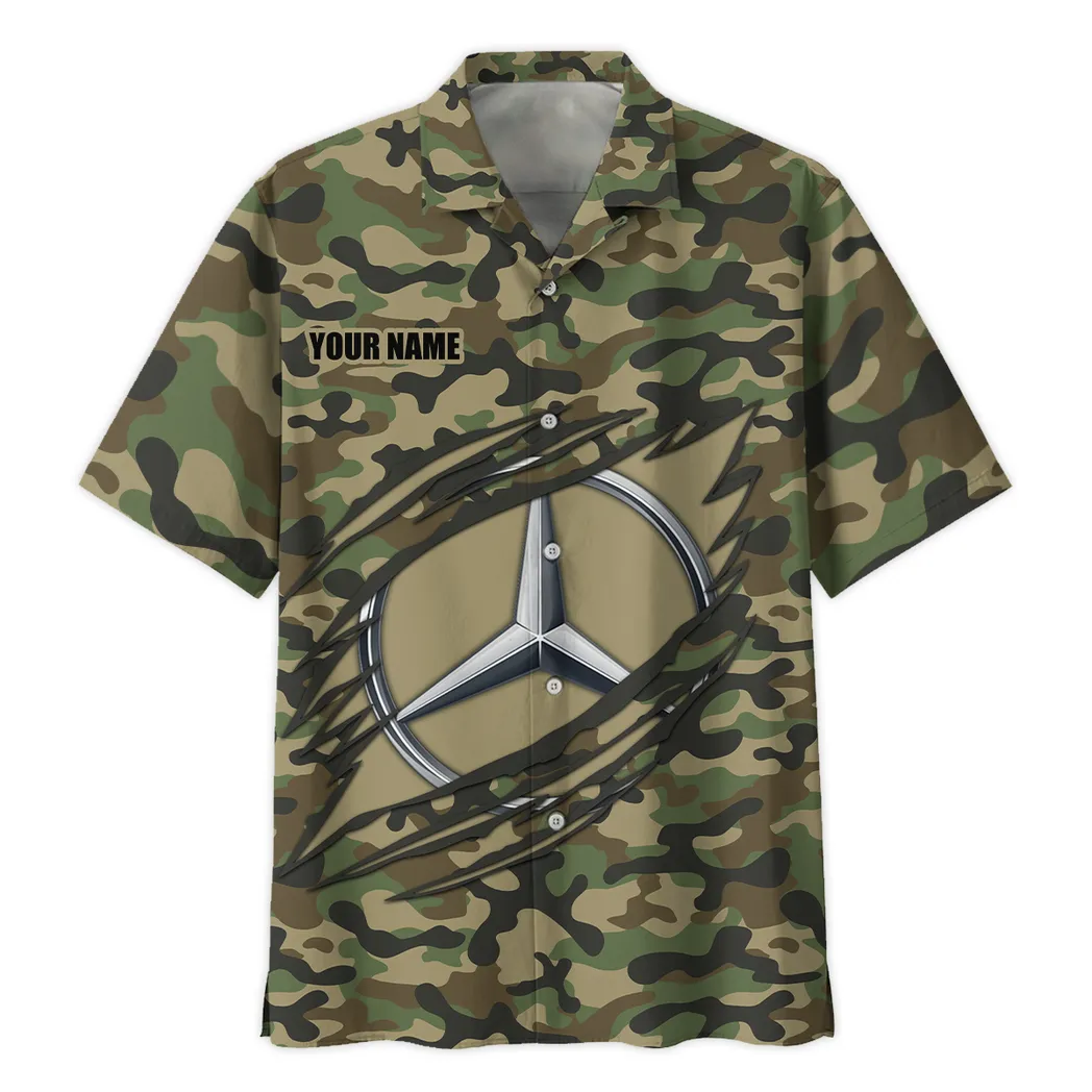 mercedes benz hawaiihemd im camouflage stil oversized car210040825722 junth