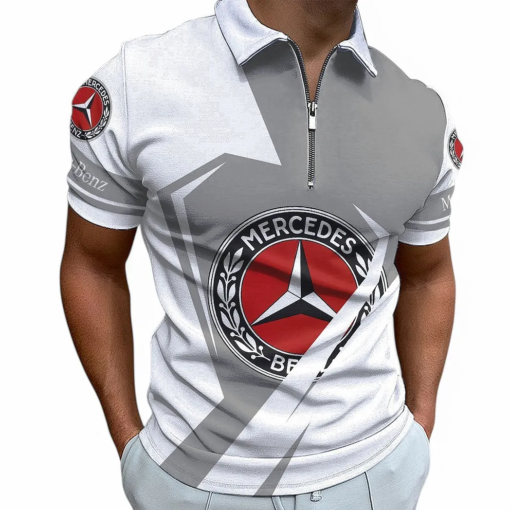 mercedes benz poloshirt mit reiverschluss fr mnner geschenk fr mercedes benz fan car68022125926 tmwvs