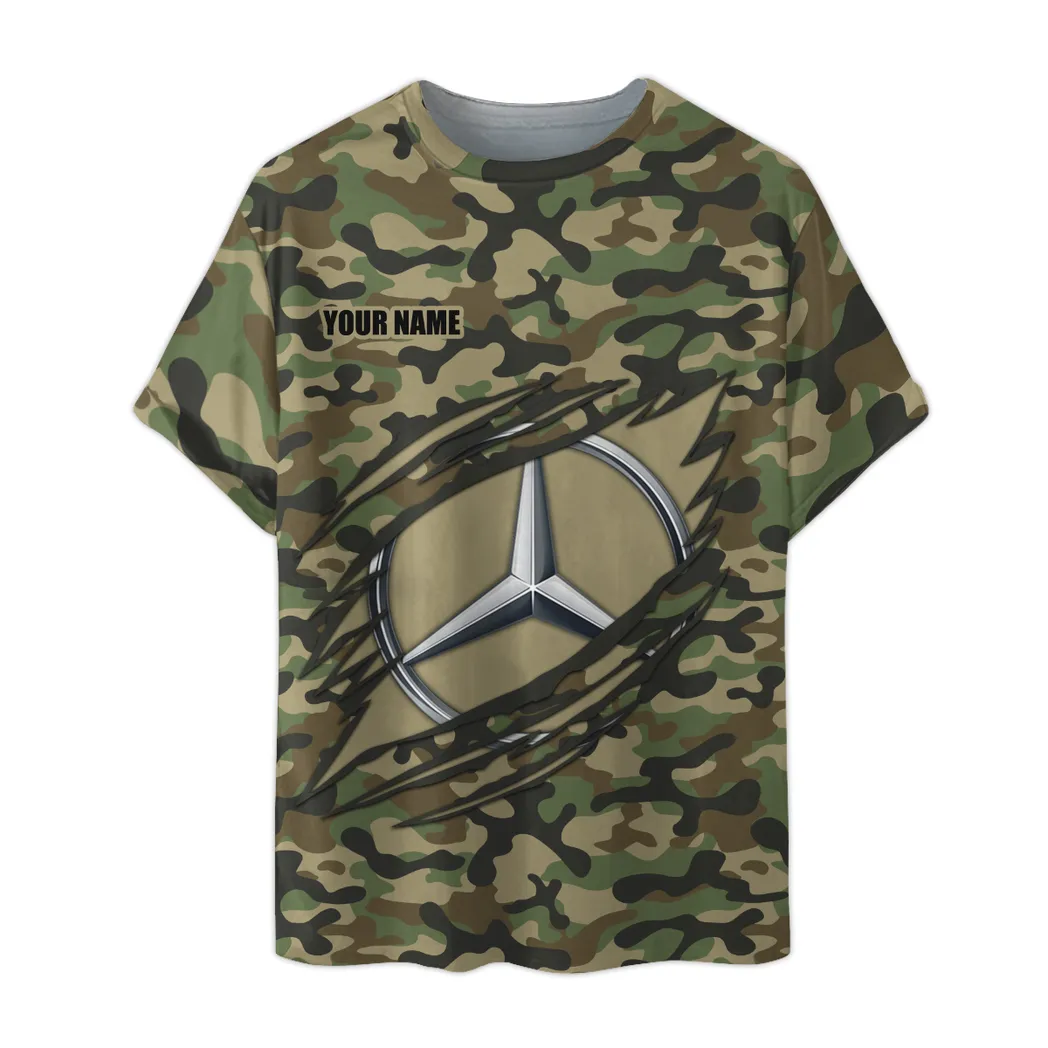 mercedes benz t shirt im camouflage stil oversized hemd car210040825722 llisg