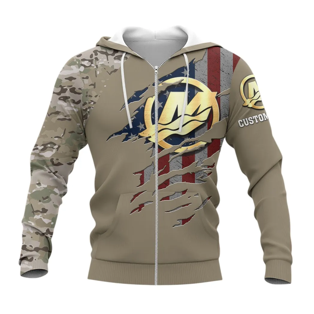Mercury Marine Hoodie mit reißverschluss, Allover-Druck Hoodie Mercury Marine Fan CAR46021725070-3