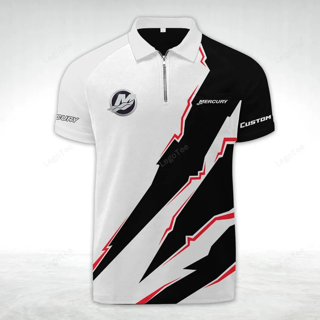 mercury marine poloshirt mit reiverschluss geschenk fr mercury marine fan car128021025071 pqklw
