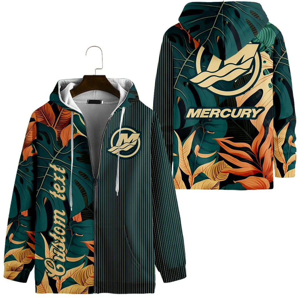 Mercury Marine Vintage Hoodie mit reißverschluss, All-over-print Hoodie CAR434041725296