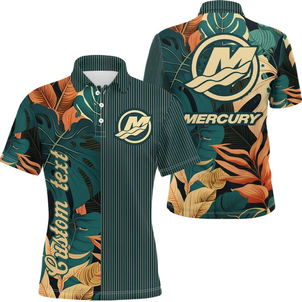 Mercury Marine Vintage Poloshirt Personalisierter Allover-Druck CAR434041725296