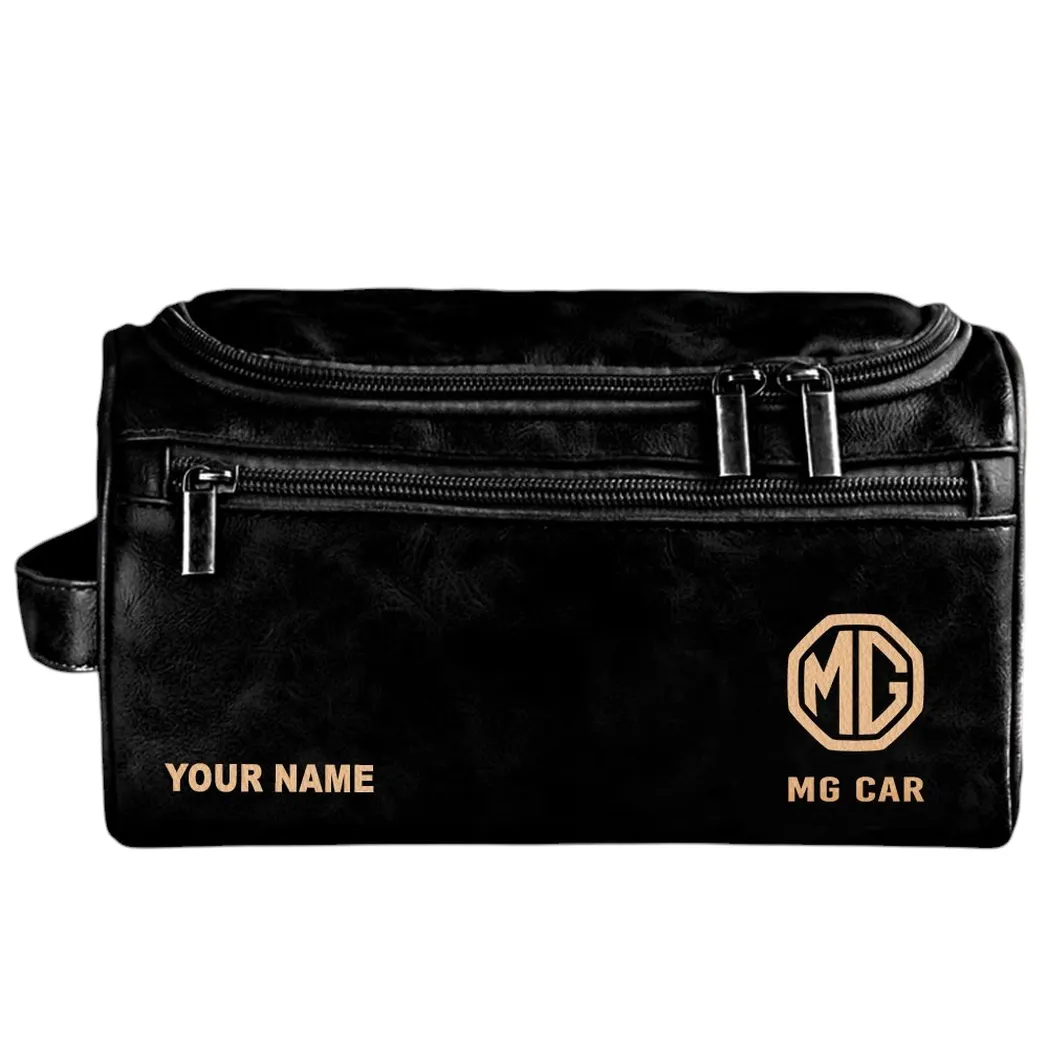 mg automobile ledertasche personalisierte kulturtasche schwarz car44005072560 3fif9