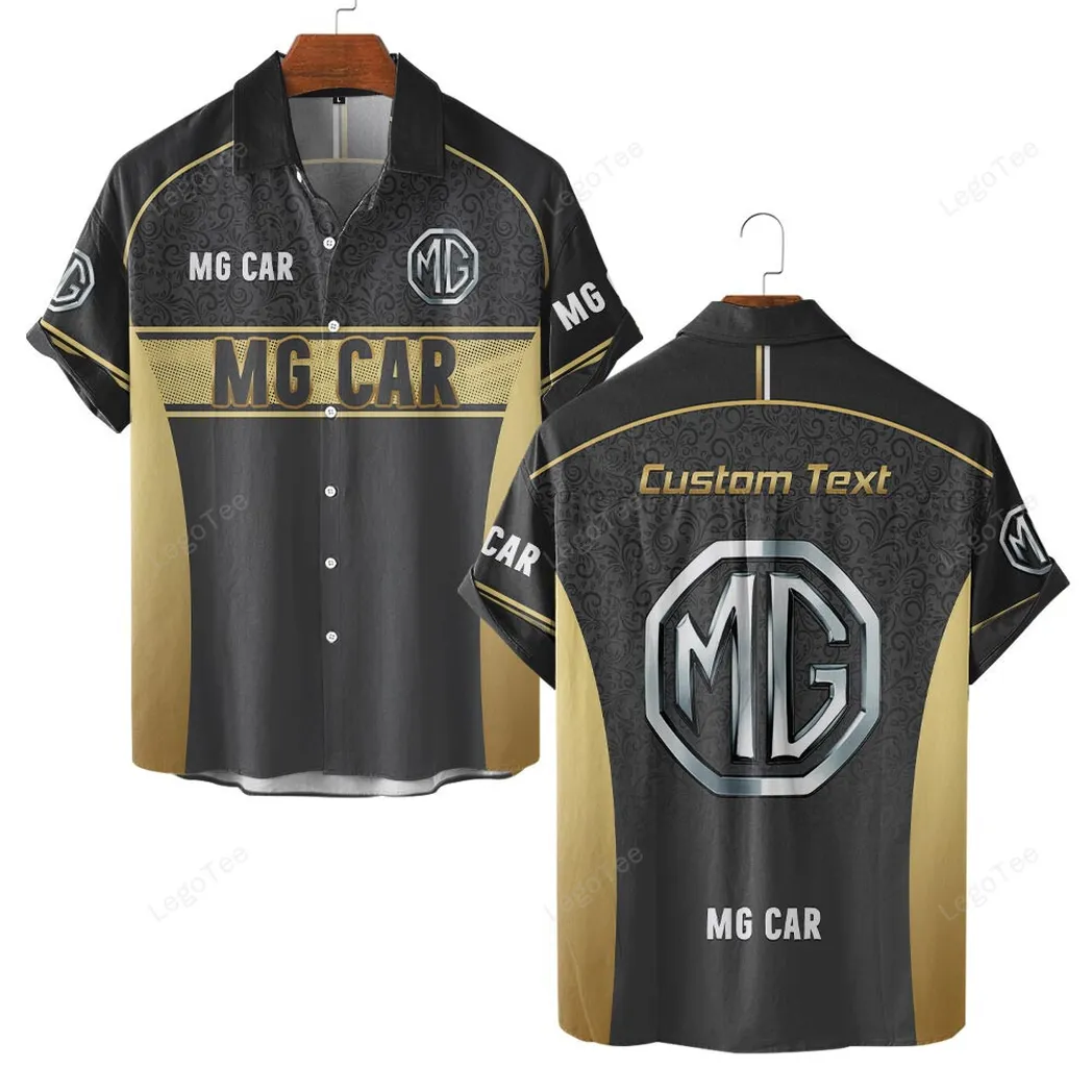 MG Cars Personalisierte Hawaiihemd für Männer, Hawaiian Shirt für MG Cars Fan CAR137021325928-3