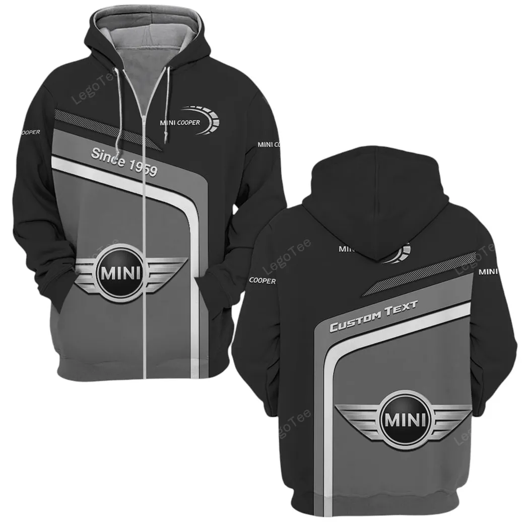 mini cooper hoodie mit reiverschluss allover druck hoodie mini cooper fan car11103032552 s4fa3