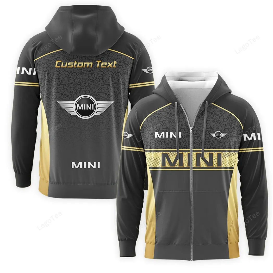 Mini Hoodie mit reißverschluss, Allover-Druck Hoodie Mini Fan CAR137021325933-6