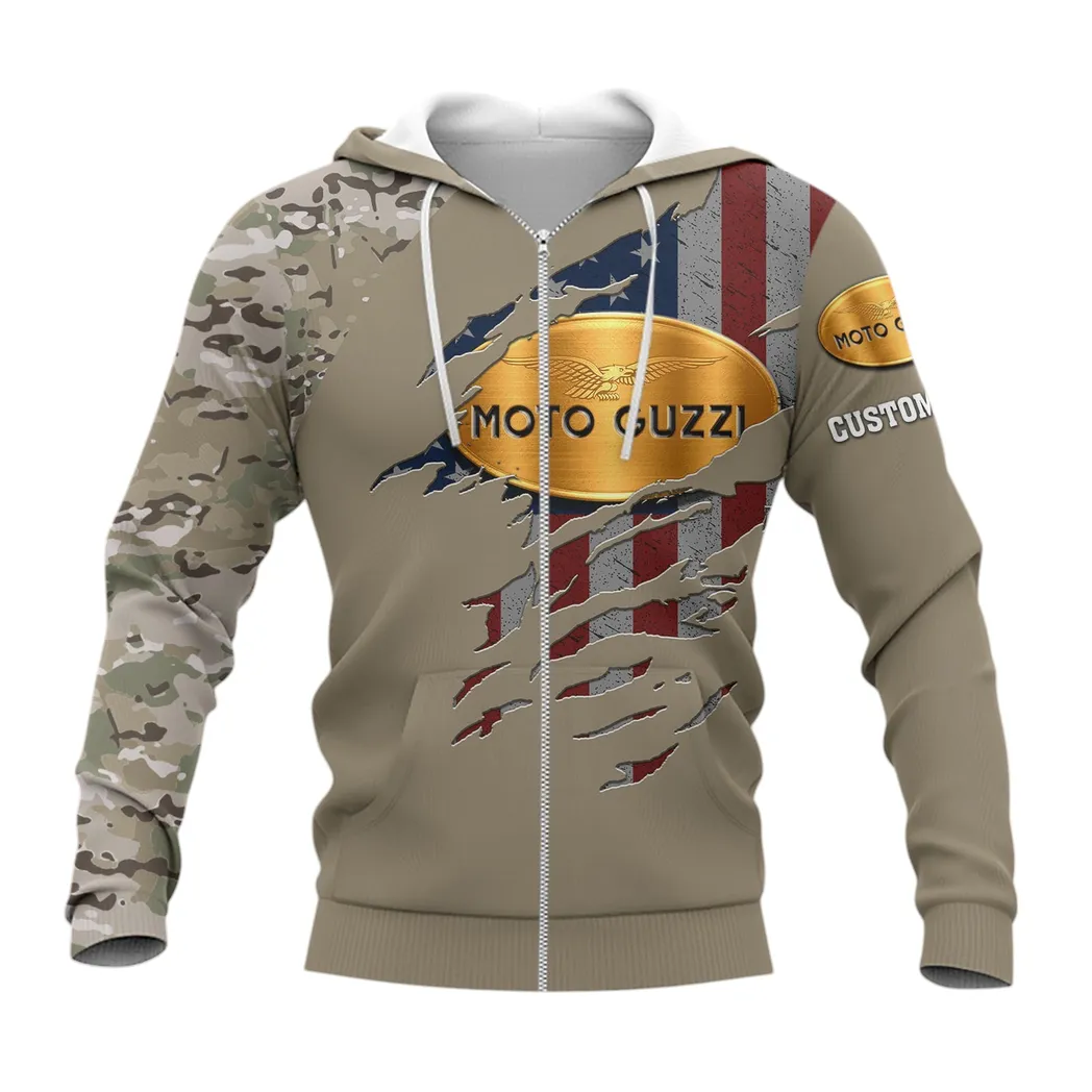Moto Guzzi Hoodie mit reißverschluss, Allover-Druck Hoodie Moto Guzzi Fan CAR46021725076-3