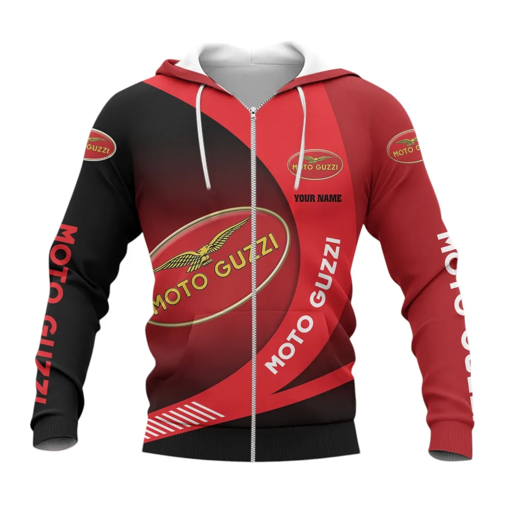 Moto Guzzi Hoodie mit reißverschluss, Allover-Druck Hoodie Moto Guzzi Fan CAR7402222551