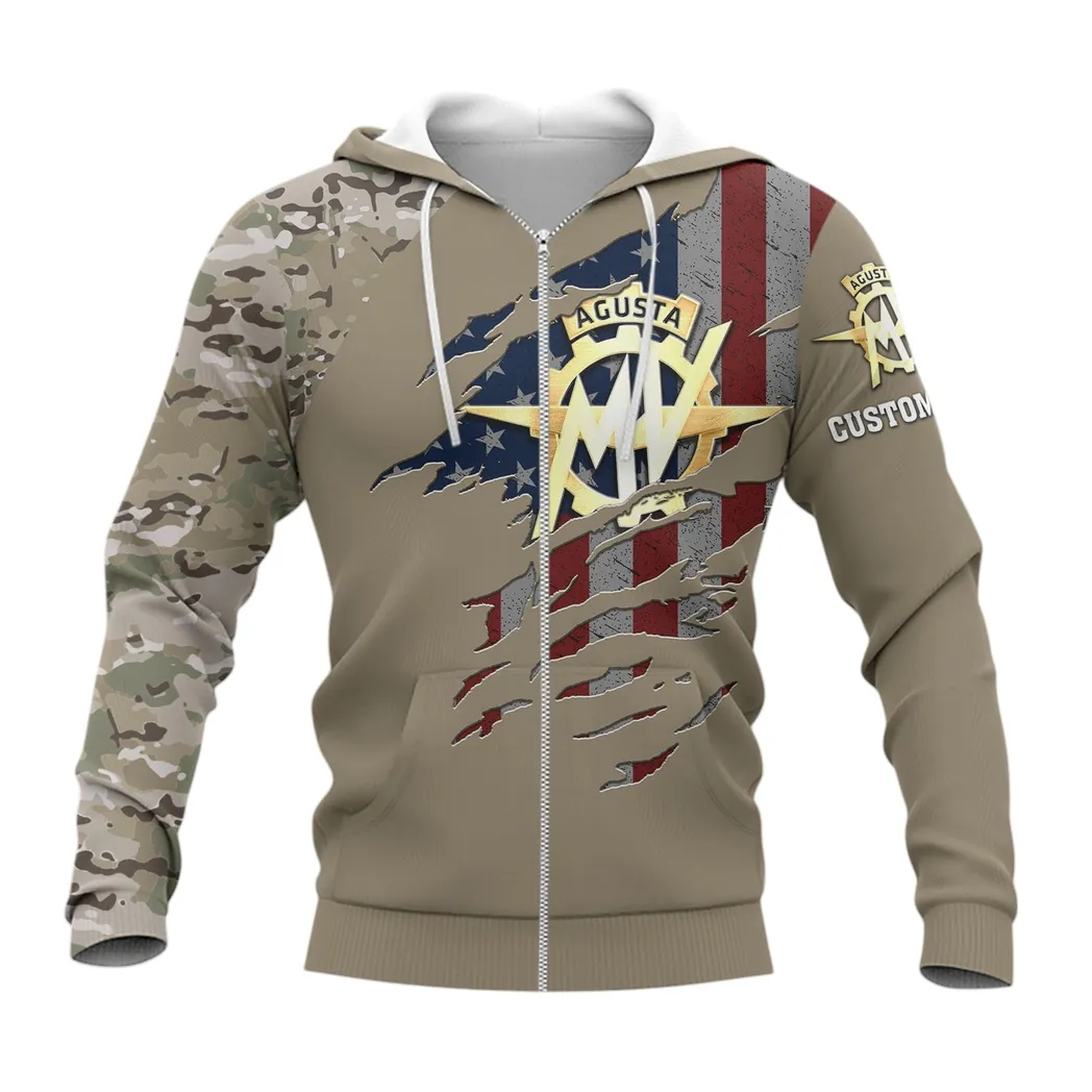 MV Agusta Hoodie mit reißverschluss, Allover-Druck Hoodie MV Agusta Fan CAR46021725077-3