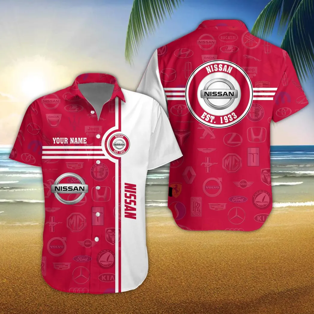 nissan hawaiihemd fr mnner all logo geschenk fr nissan fan car174022525052 fwdsp