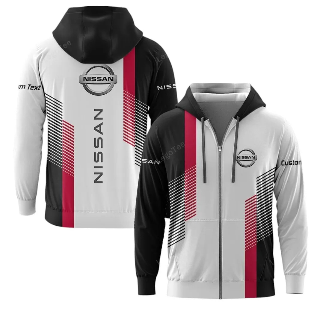 Nissan Hoodie mit reißverschluss, Allover-Druck Hoodie Nissan Fan CAR10703122555