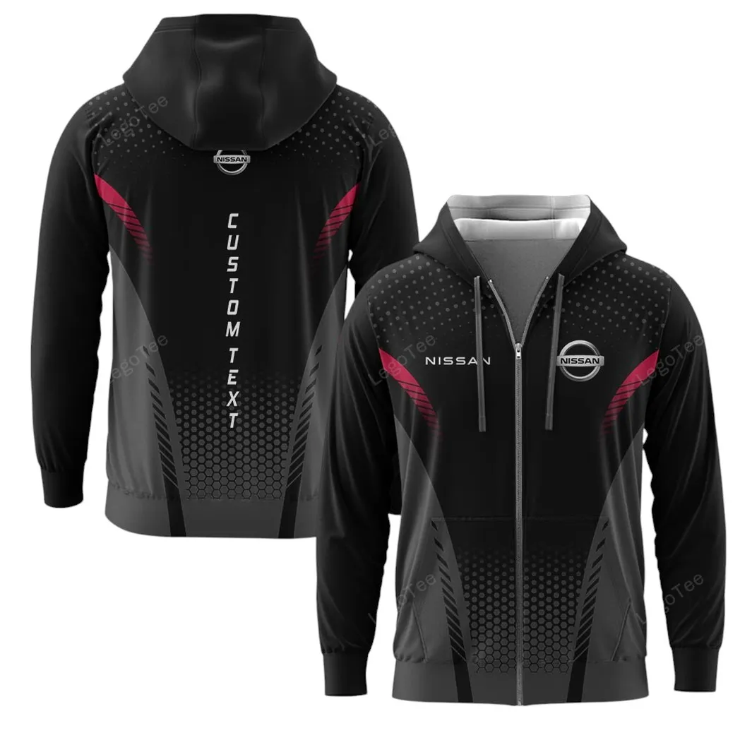 Nissan Hoodie mit reißverschluss, Allover-Druck Hoodie Nissan Fan CAR10803122555