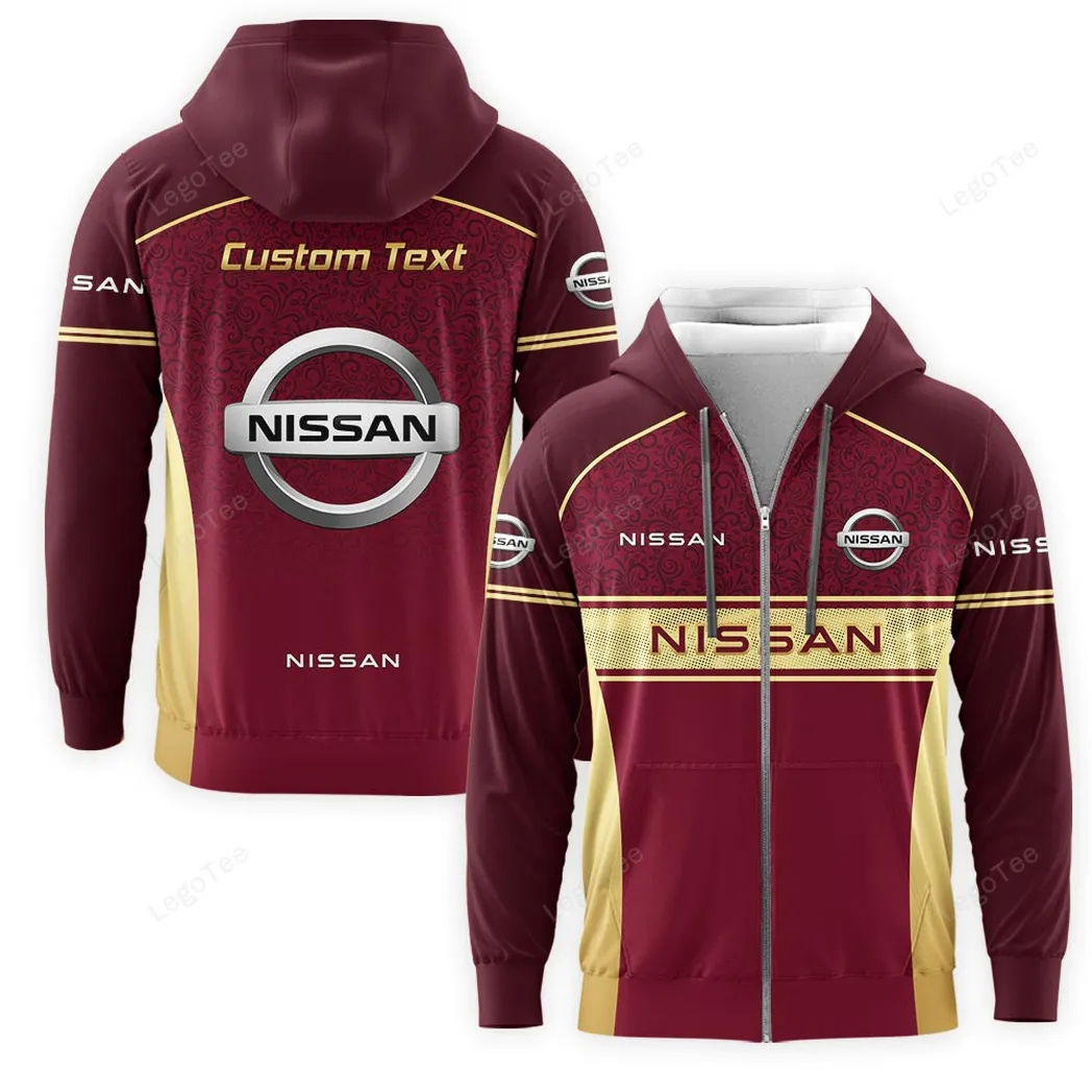 Nissan Hoodie mit reißverschluss, Allover-Druck Hoodie Nissan Fan CAR137021325954-6