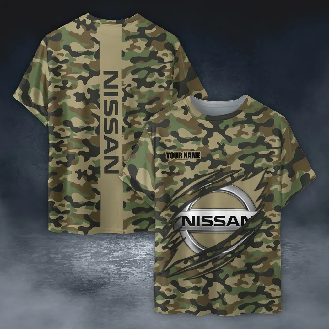 nissan t shirt im camouflage stil oversized hemd car210040825724 tbnu4