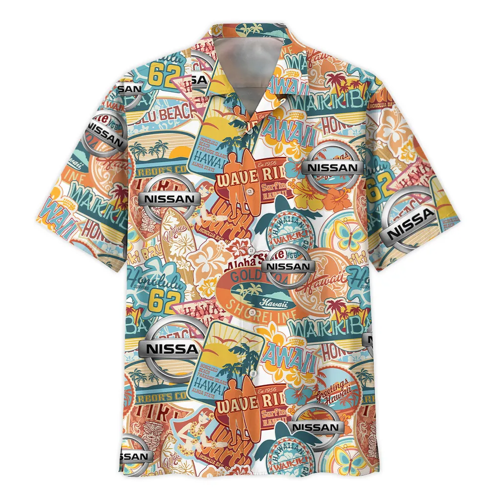 Nissan Vintage Hawaiian Shirts For Men, Geschenk für Nissan Fan CAR202031225371