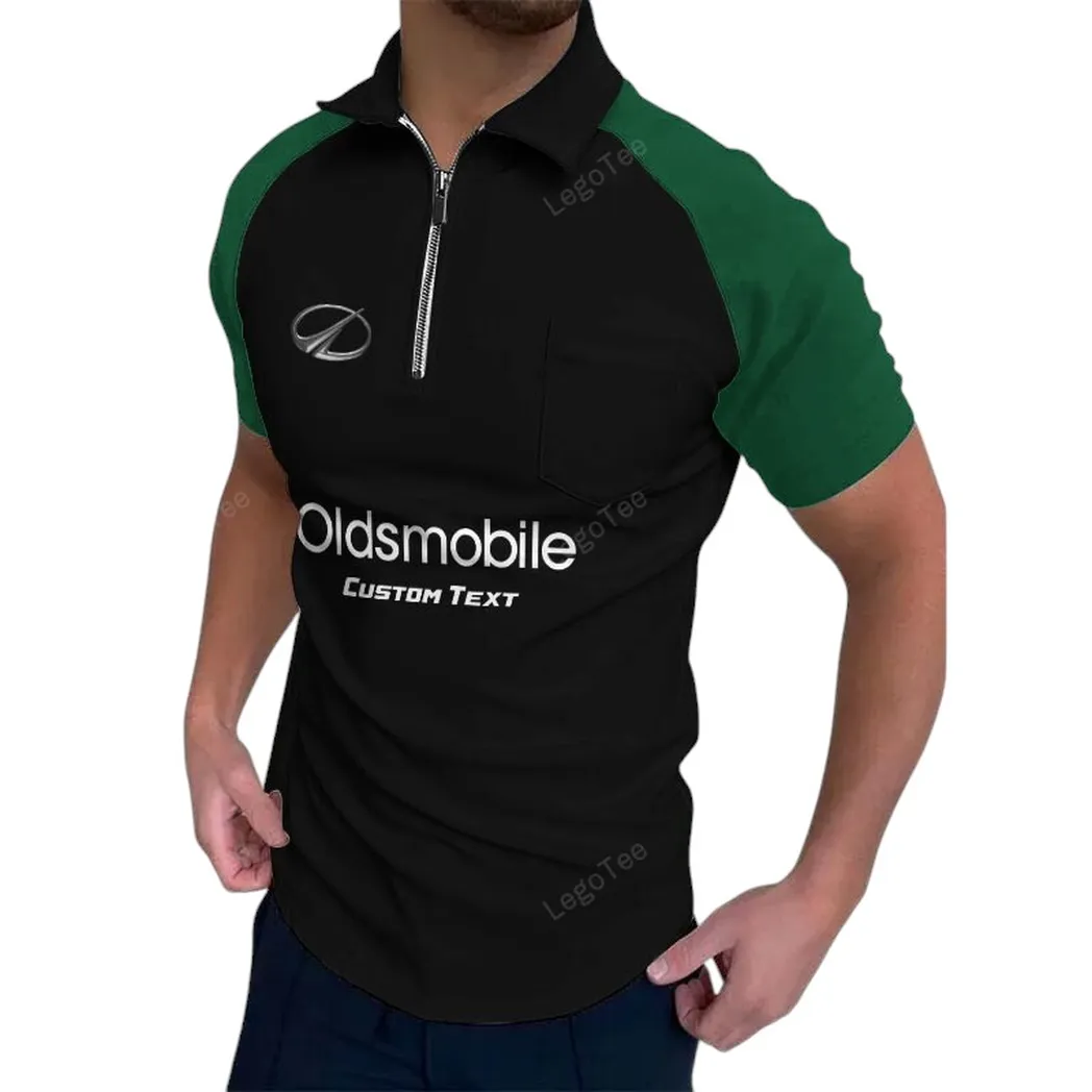 oldsmobile poloshirt mit reiverschluss geschenk fr oldsmobile fan green car129021025300 5 bva64