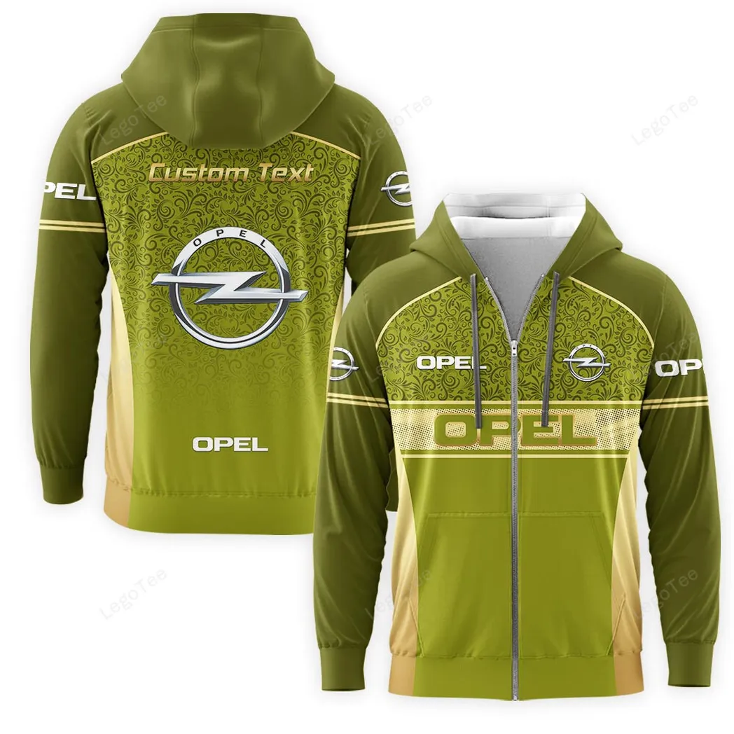 Opel Hoodie mit reißverschluss, Allover-Druck Hoodie Opel Fan CAR137021325931-6