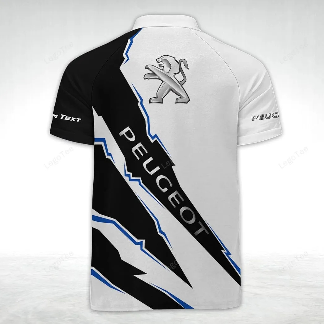 peugeot poloshirt mit reiverschluss geschenk fr peugeot fan car128021025017