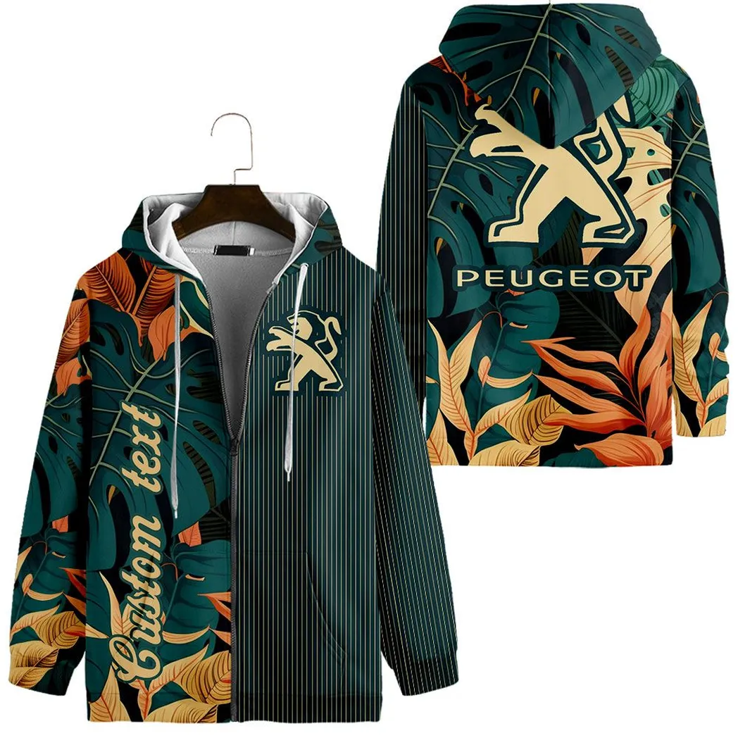 peugeot vintage hoodie mit reiverschluss all over print hoodie car434041725308 eqlqf