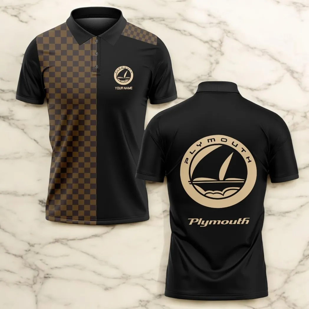plymouth polo shirt lv style gift for plymouth lovers car176022525947 gd9hy