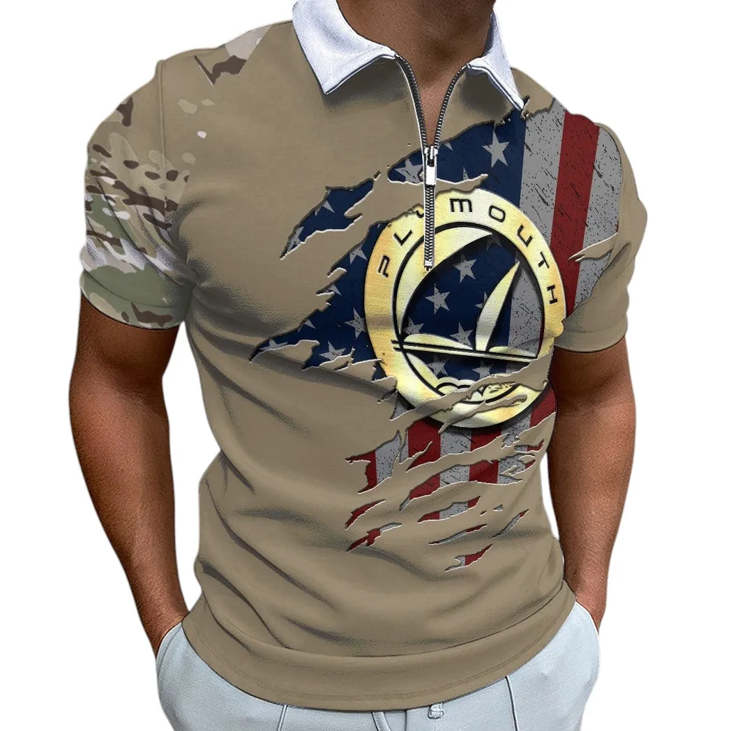 plymouth poloshirt mit reiverschluss geschenk fr plymouth fan car340213059 1 srizl
