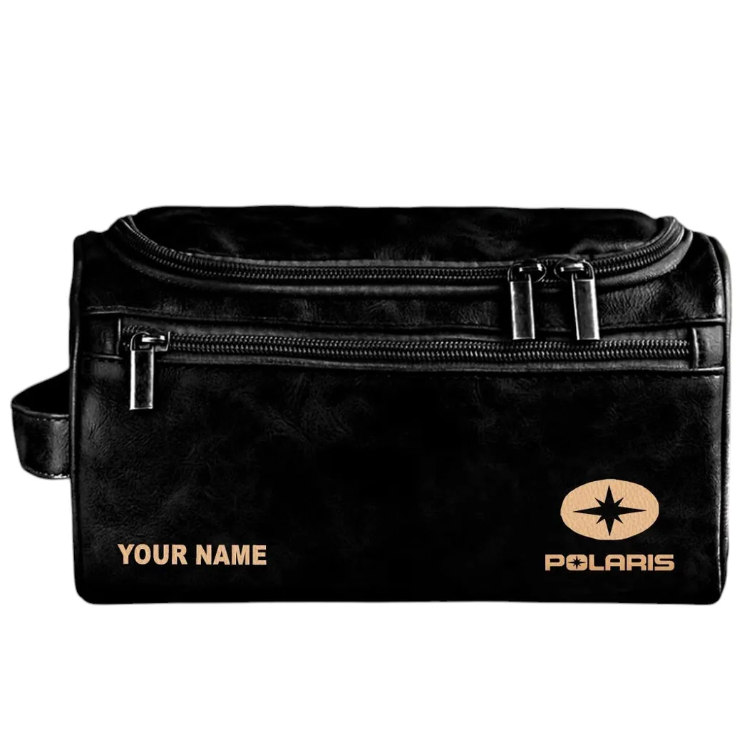 Polaris Ledertasche, Personalisierte Kulturtasche - Schwarz CAR44105072532