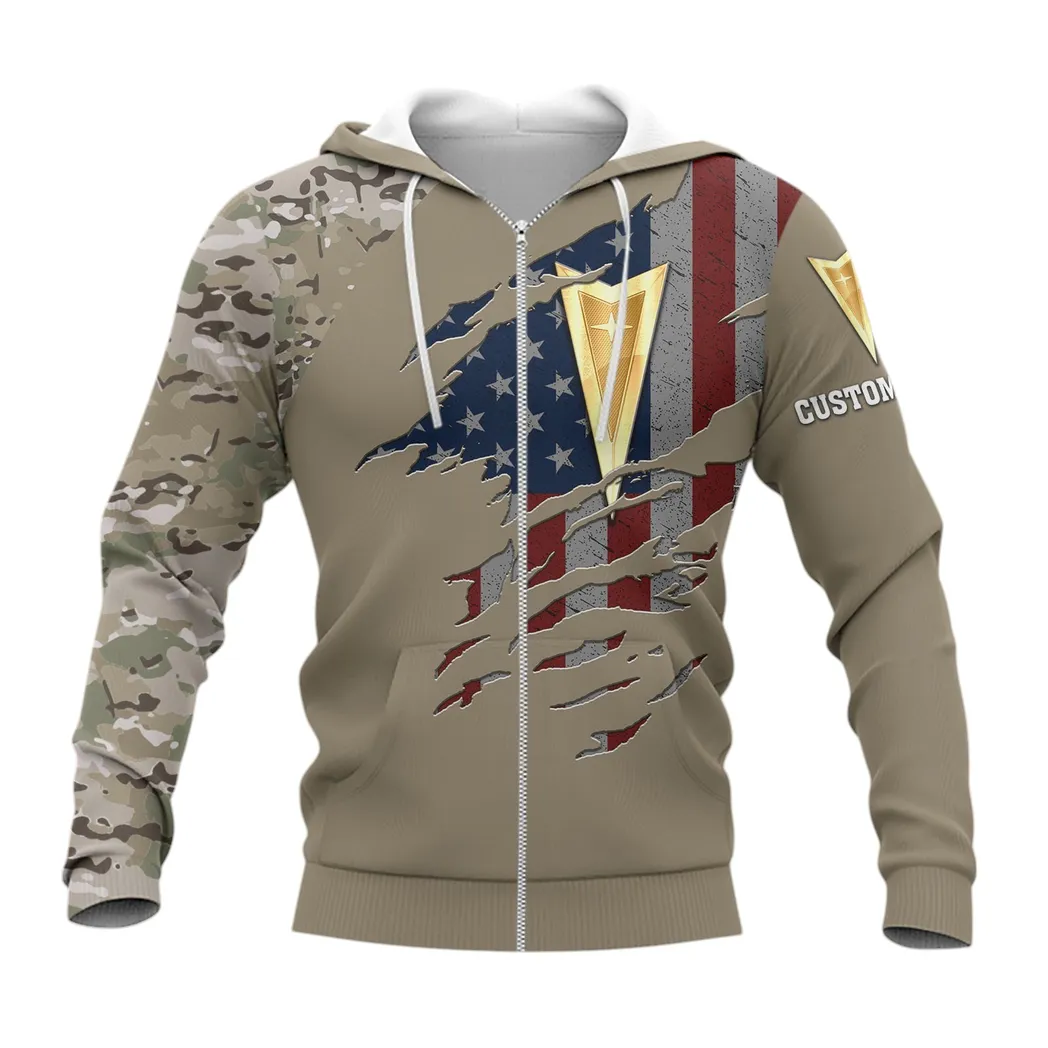 Pontiac Hoodie mit reißverschluss, Allover-Druck Hoodie Pontiac Fan CAR46021725086-3