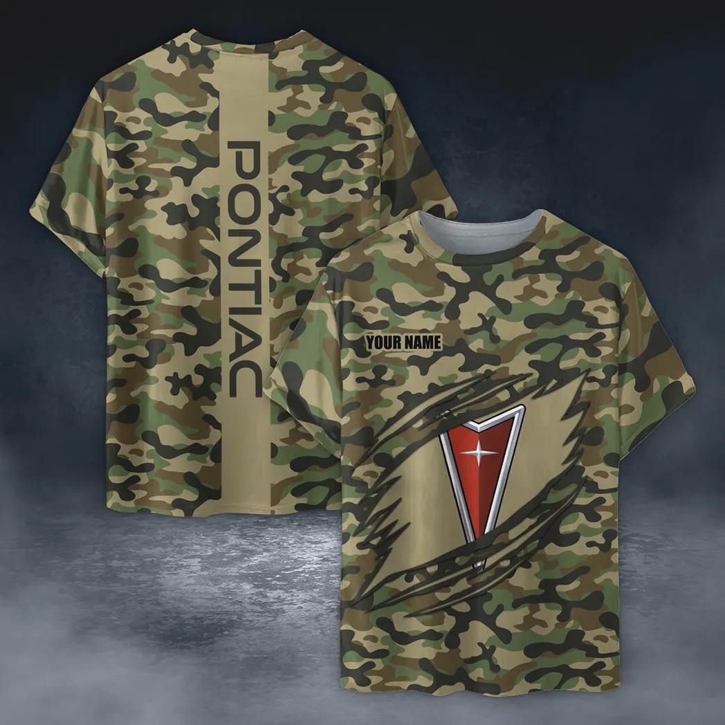 pontiac t shirt im camouflage stil oversized hemd car210040825752 gyh1m