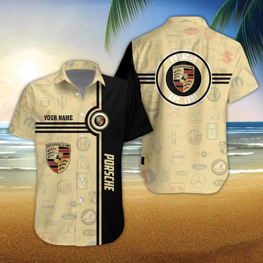 porsche hawaiihemd fr mnner all logo geschenk fr porsche fan car174022525063 knyyw