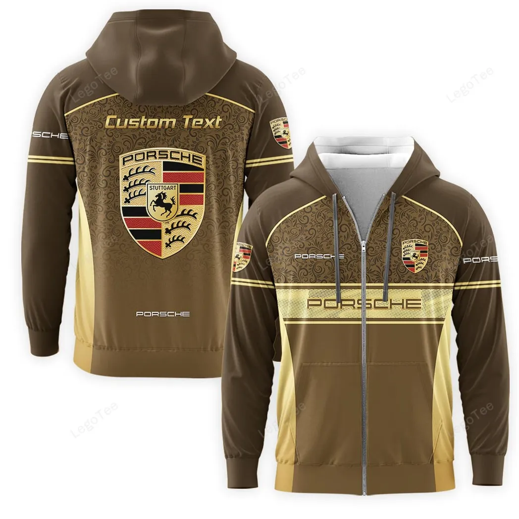 Porsche Hoodie mit reißverschluss, Allover-Druck Hoodie Porsche Fan CAR137021325889-6