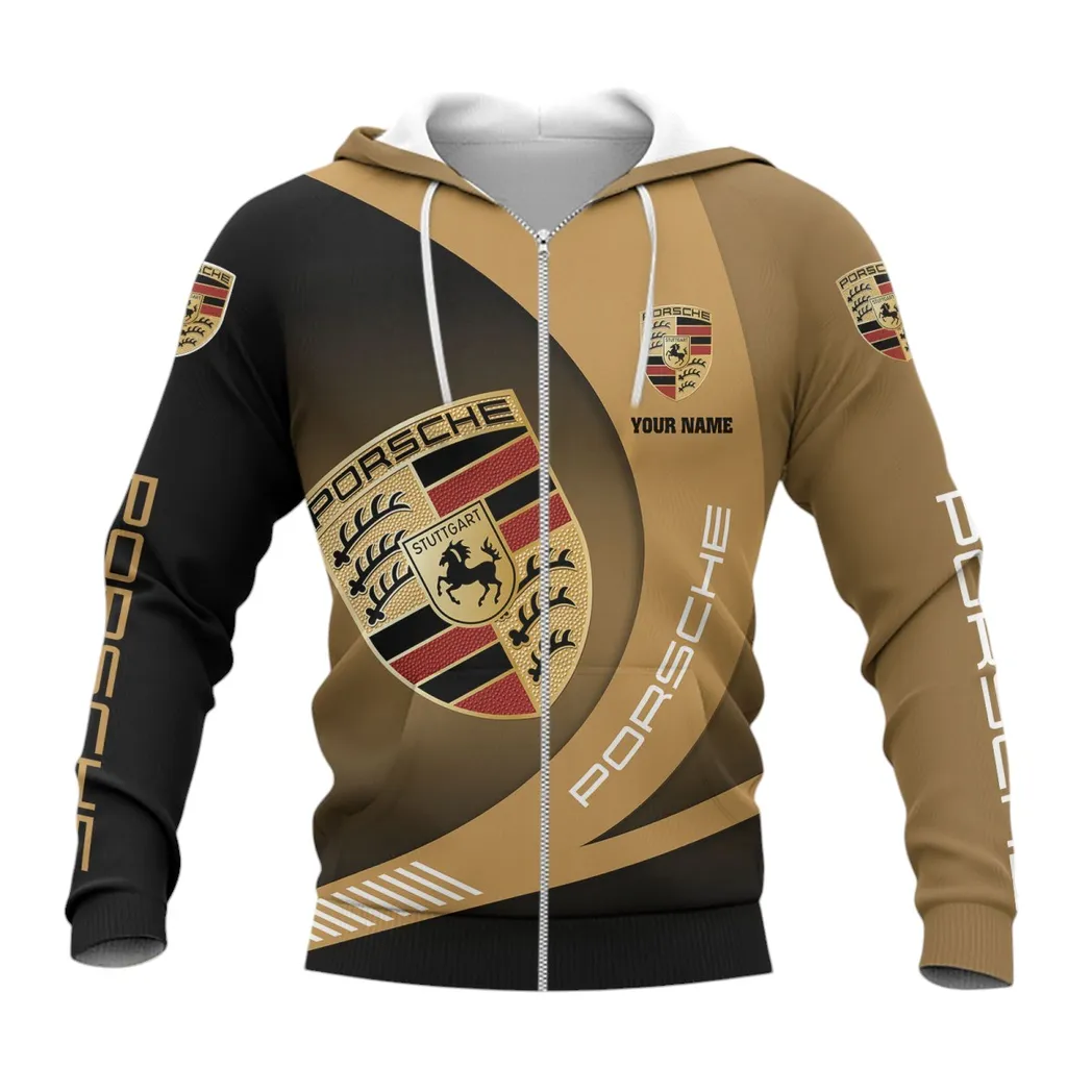 Porsche Hoodie mit reißverschluss, Allover-Druck Hoodie Porsche Fan CAR7402222557