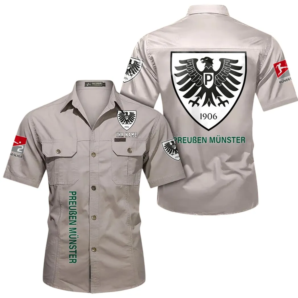 preuen mnster hemd mit kurzen rmeln all over print kurzarmhemd bde11052625236 cremewei zeshg