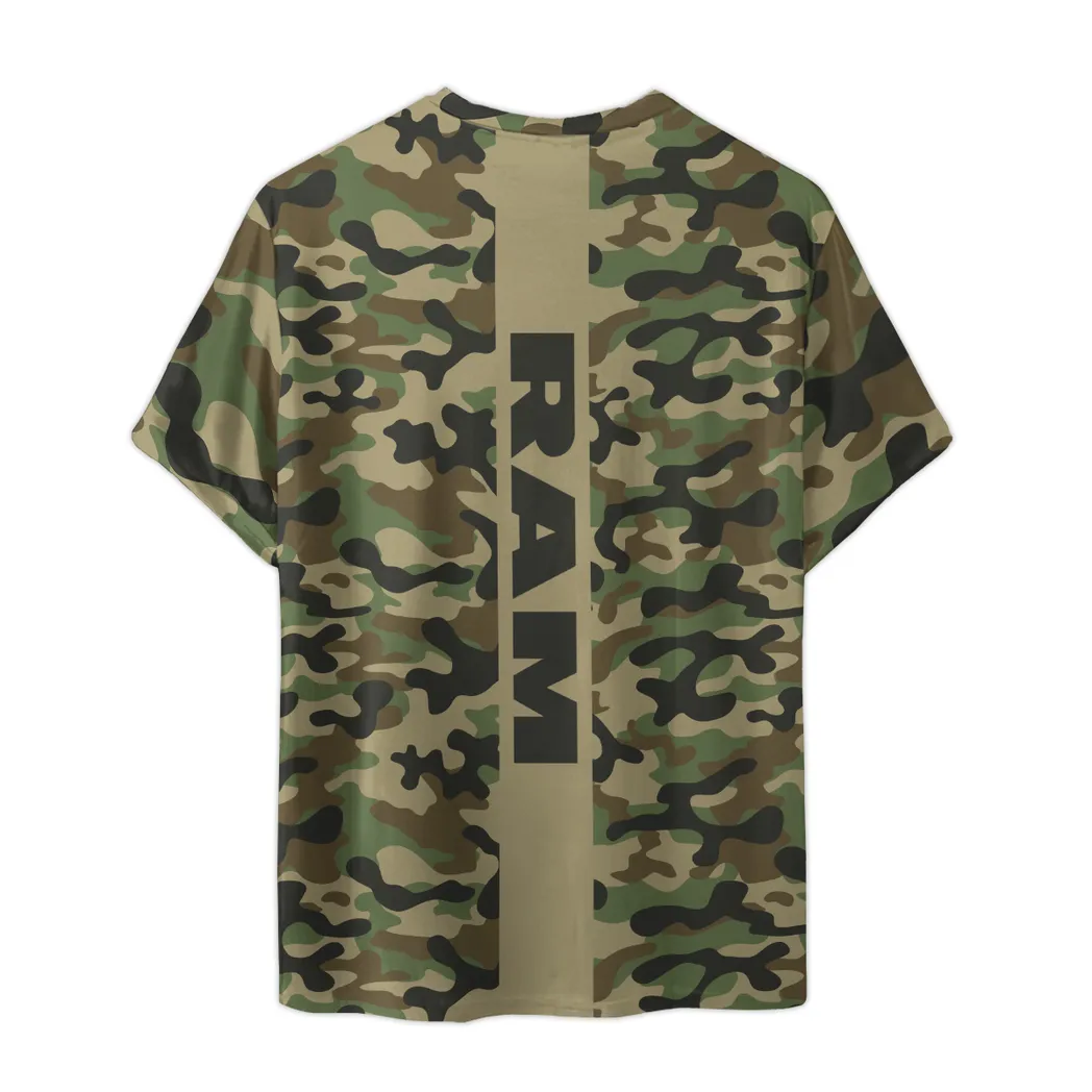 ram truck t shirt im camouflage stil oversized hemd car210040825731