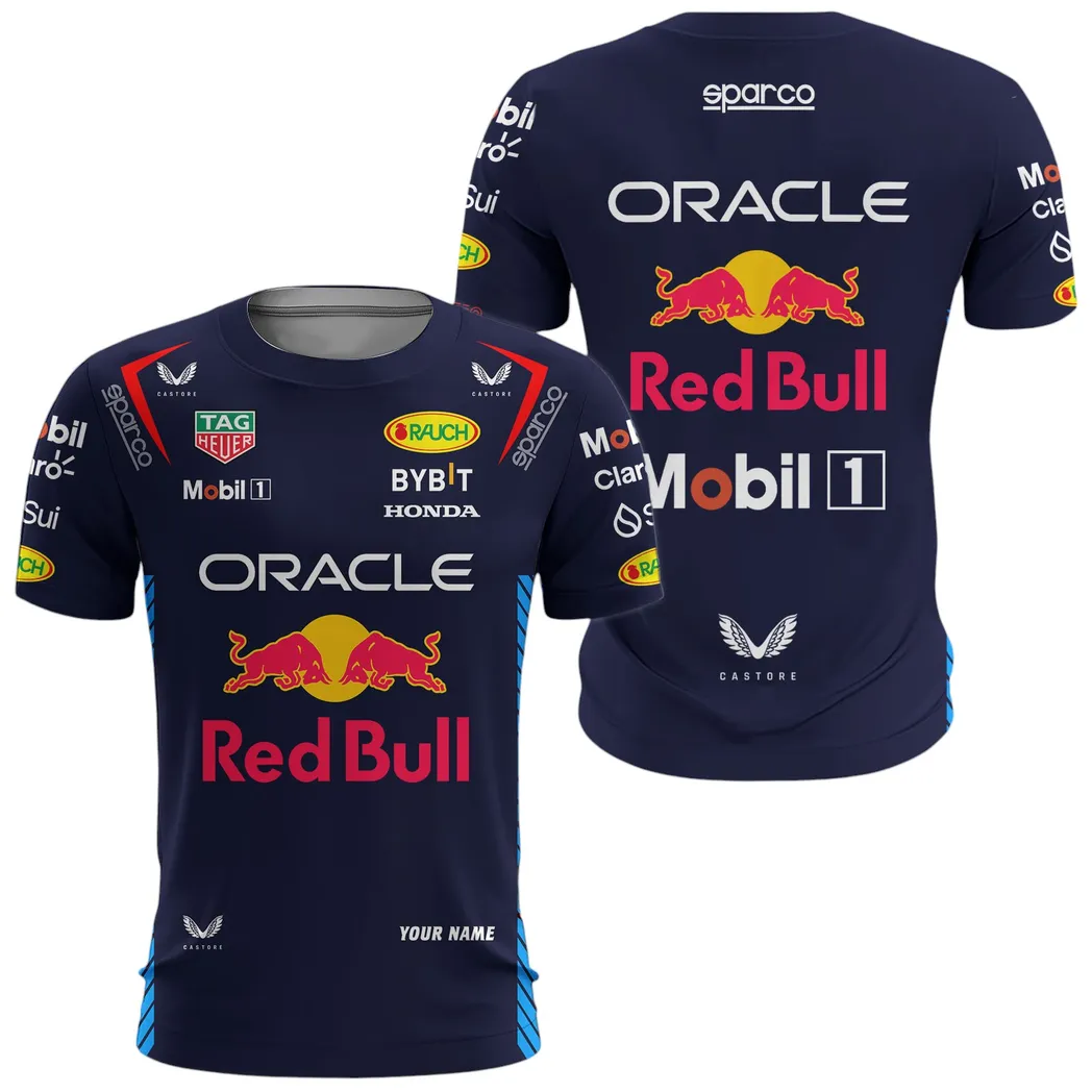 Red Bull Racing 2024 Hemd, Allover-Print T-Shirt Red Bull Racing 2024 CAR41304142501